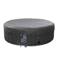 Arebos Piscina Hidromasaje SPA Inflable Redonda Interior y Exterior 208 Cm 6 Personas 130 Chorros Masaje 1000 Litros - details 21