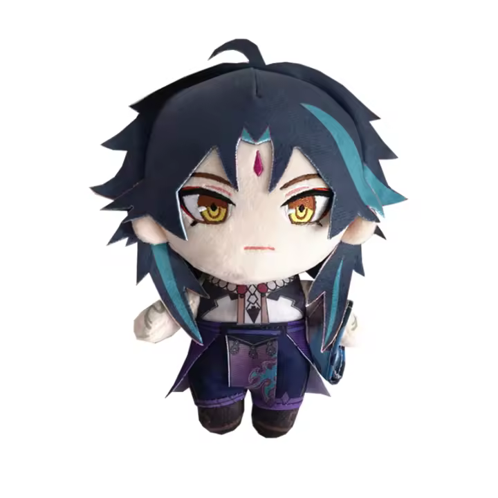 Muñeco De Peluche Genshin Impact Xiao De 20cm Con Ropa Juguetes Suaves Y Lindos Accesorios De Cosplay Regalo Para Fans - 1