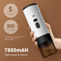 Cafetera espresso portátil, cafetera eléctrica, inalámbrica, autocalentable, máquina de café expreso de viaje, 60 ml, para café molido, cápsula Nespresso, camping, coche, caravana, senderismo, oficina Nota: Por favor, no utilice la cafetera para calentar, - details 3