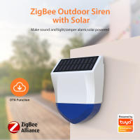 Alarma De Sirena Inteligente Tuya Zigbee/Wifi Impermeable Con Suministro De Energía Solar Y USB Control Remoto 95dB Exterior - details 0