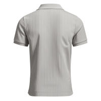 Polo de manga corta con solapa elástica de seda helada de secado rápido para hombre de verano americano - details 17