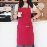 Bib Apron Ajustable De Moda Para Cocina Con Bolsillos Impermeable Y Antiaceite Para Chef De Restaurante Trabajo En La Cocina Uniforme De Barbero Para Hombres Y Mujeres - details 16