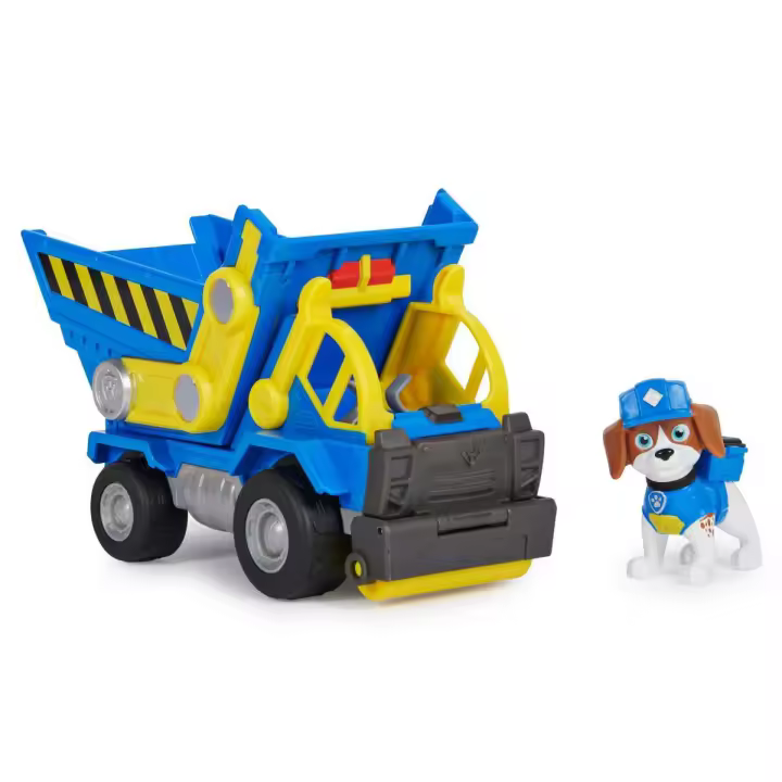 SPIN MASTER - RUBBLE & CREW - Pack Camión y Figura Wheeler - Patrulla Canina Juguetes - 6066528 - Juguetes Niños 3 años + - Regalo Niño 3 años + - 1