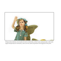 Miniatura De Ángel Fae Set De Estatuillas De Resina Para Jardín Accesorio De Paisaje DIY Figura De Fae Para Decoración Del Hogar - details 3
