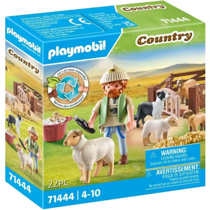 Playmobil pastor con rebaño de ovejas (71444) Country - 1
