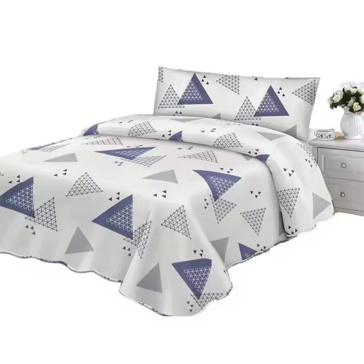 Juego de Sábanas 3 piezas Estampadas, Cama 90cm a 180cm, Bajera, Encimera, Funda Almohada, Microfibra cepillada 100% Poliéster. - 1