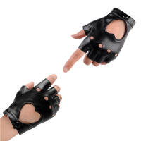 Guantes De Motociclista Para Mujer Punk De Cuero Sin Dedos Para Baile Y Conducción Estilo Biker Adulto Material Principal Poliéster - details 3