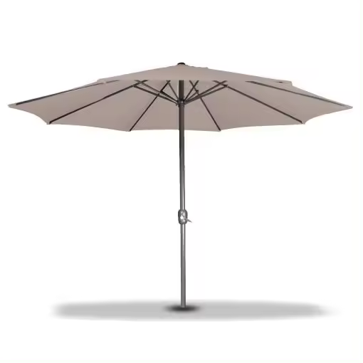 Sombrilla Jardín parasol Topo 300 Cm Altura regulable Plegable. Tela en fibra de poliéster de 180 gr/m2, estructura de aluminio. Fácil apertura y cierre gracias a la manivela - 1