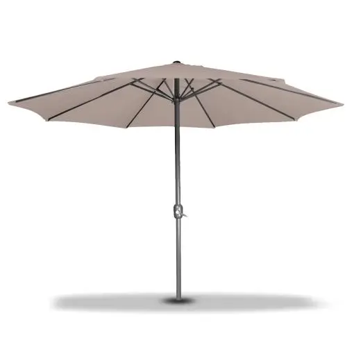 Sombrilla Jardín parasol Topo 300 Cm Altura regulable Plegable. Tela en fibra de poliéster de 180 gr/m2, estructura de aluminio. Fácil apertura y cierre gracias a la manivela - 1