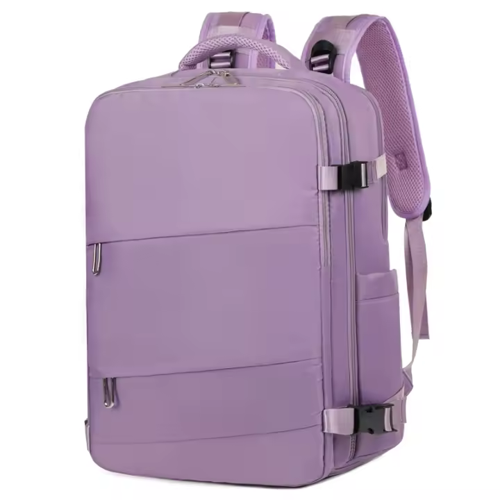Bolsa de viaje portátil de gran capacidad para ordenador portátil de negocios, mochila informal multicapa con doble cremallera - 1
