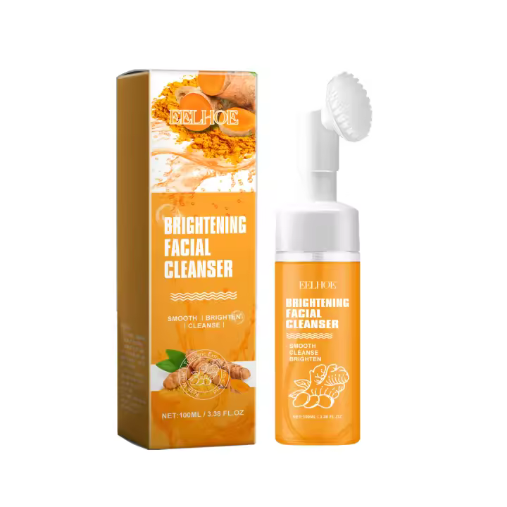 Eelhoe Limpiador Facial de Cúrcuma: Limpieza Suave de Poros Faciales, Refrescante Control de Grasa, Hidratante y Retención de Humedad. - 1