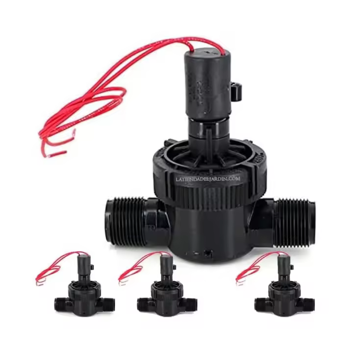 TORO Pack 4 Electroválvula de riego 24V Toro 1'' tapa roscada PVC | Rosca Macho | Funciona con programadores de riego eléctricos - 1