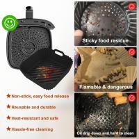 Juego de accesorios para freidora de aire, accesorio multifuncional para baño maría, con parrilla de doble capa de acero inoxidable de 7,9*5,3 pulgadas y rejilla para vapor, adecuado para uso doméstico - details 10