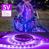 Tira De LED UV Azul Para TV Controlada Por USB Decoración Para Dormitorio Y Habitación Juego Navidad Y Halloween Lámparas Inteligentes - details 3