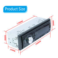Receptor De Estéreo Para Coche Podofo 1din MP3 Multimedia Bluetooth FM Estéreo Digital Con SD USB TF AUX-IN Entrada DC 12V - details 12