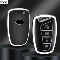 Carcasa De Llave De Coche TPU Con 4 Botones Para Hyundai Santa Fe Sport Ix45 Equus Centennial Genesis G80 Grandeur Azera - details 2
