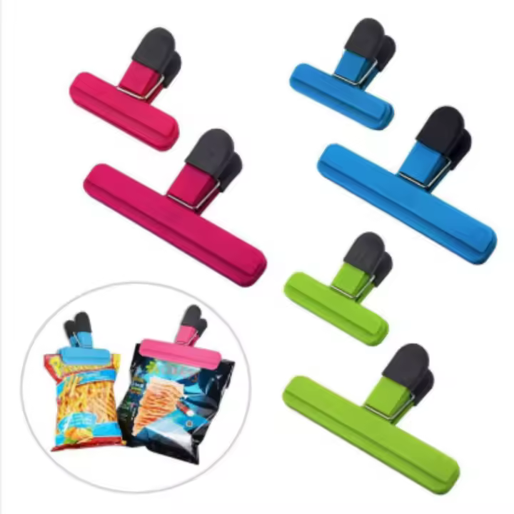 Clips De Bolsa Multipropósito De Alta Resistencia Organizador De Almacenamiento Para Snacks Y Alimentos Con Función De Frescura Y Seguro - 1