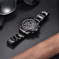 Reloj Mecánico De Moda PAGANI DESIGN 2023 Para Hombre Con Bezel Arcoíris Acero Inoxidable Resistente Al Agua Y Shock Con Calendario Completo Y Semana Display Cristal De Zafiro - details 9