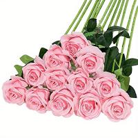 20pcs Arreglo De Rosas Artificiales Realistas Para Bodas Cumpleaños Y Más Decoración Floral Para El Hogar Y Arreglo De Flores - details 11