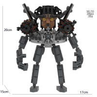 Bloques De Construcción Skibidi Toilet Drill Man Block Titans Speaker Man Clock Para Jóvenes De 14 Años O Más Plástico ABS Compatible Con Lego - details 9