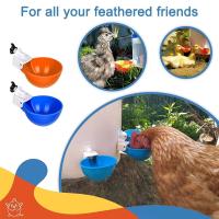 Kit De Alimentador Automático Para Pollos 4PCS Tazas De Bebida Para Pato Ganso Gallo Pato Doméstico Y Pollo Silvestre Suministros De Riego Y Alimentación - details 0