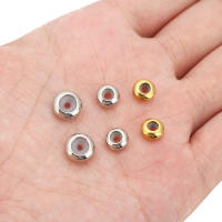 20pcs Bolas De Acero Inoxidable PVD No Desvanecimiento Gran Agujero Para DIY Collar Pulsera Joyería Suministros 8mm 10mm - details 3