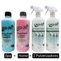 ECO JIN LIMPIADOR HOME Y SPA MULTIUSOS + 2 PULVERIZADORES- DETERGENTE EXTRA CONCENTRADO , PRODUCTO REVOLUCIONARIO , DESENGRASANTE , TALCO Y LIMPIO (P-001) - details 1