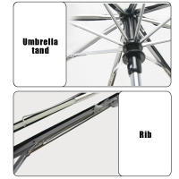 Paraguas Automático Tres Plegable Transparente Y Rainproof Para Adultos Duradero Y Anti-Viento Material De Nylon Moda Al Aire Libre - details 9