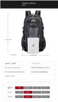 Mochila de nailon impermeable para hombre y mujer, morral informal para viajes al aire libre, senderismo, Camping, montañismo, bolsas deportivas juveniles, novedad - details 10