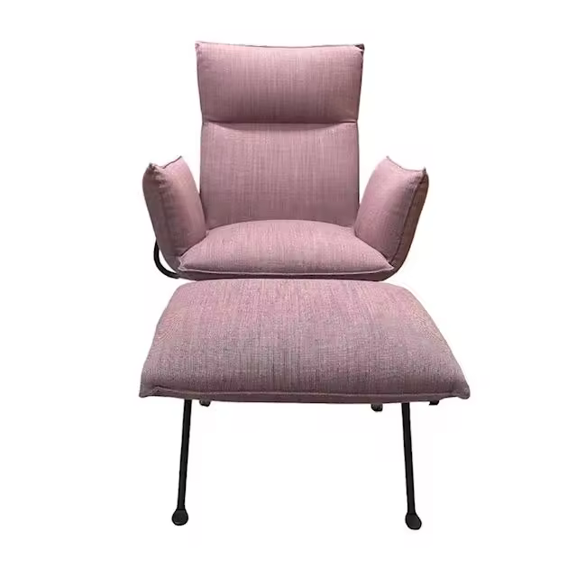 SILLA OFFICINE HIG BACK + POOF + TELA PURPLE MAGIS - 1