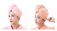 Bata De Baño Para Mujer Con Gorro Y Peto Cruzado De Velours De Coral Espeso Toalla De Secado De Pelo Uso Doméstico - details 21
