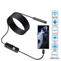 Cámara De Endoscopio Flexible Y Impermeable Mini Para Móvil Con Línea Ajustable De 2M Clase MM Herramienta Industrial - details 0