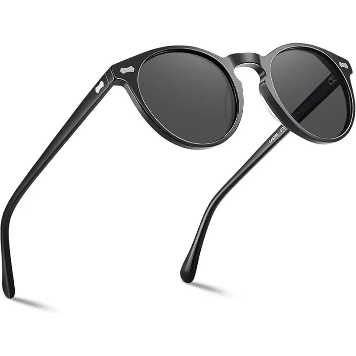Gafas de Sol polarizadas Vintage para hombre, Protección UV401 para conducir y visitar. Grises Lentes - 1