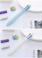 6 Piezas De Estación 6 Colores Macarón Bolígrafos Multicolor Multifunción Creativos Para Niños Bolígrafo De Punto De Escritura 0.5mm - details 5
