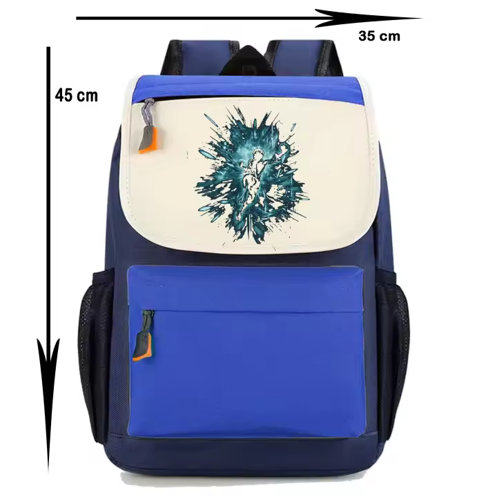 Mochila One Piece. Anime. Manga. Nami. Monkey Luffy. Roronoa Zoro. Coby. Arlong. Shanks. Varios colores. Ideal para la escuela. Colegio. Senderismo. Excursiones. Multiples bolsillos - 1