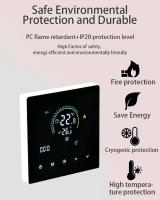 Termostato Inteligente Wifi Controlador De Temperatura Con Bloqueo Infantil Pantalla LCD Protección Contra Incendio Y Cryogenic Fire Y Cryogenic Protection Para Hogar Inteligente - details 3