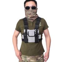 Rig De Pecho Exterior Bolsa De Almacenamiento Para Radio De Dos Maneras Accesorios De Caza Funda De Cinturón EDC Porta Walkie Talkie Bolsa De Mochila De Nylon - details 13