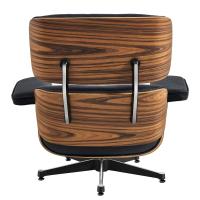 EU Stock TY307 Classic Recliner Light Acid Branch Armchair Black Cowhide Black Big Head Foot Deck Chair 360° Swivel Lounge Chair Furniture Genuine Leather Recliner Chair Modern Lounge Chair with Ottoman for Home Living Room Office (Black) - details 2