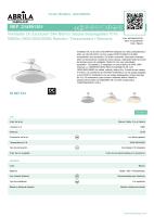 Ventilador de techo con luz Dc Escorpion 59w Blanco 3aspas desplegables 107d 5960lm 3000-4000-6000k Remoto+ Temporizador+ Memoria - fabrilamp - details 2