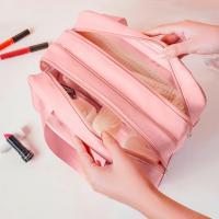 Neceser de Cosméticos Bolsa de ASEO para Mujer Bolsa de ASEO para hombre seco y Húmedo Bolsa de ASEO portátil impermeable Bolsa de maquillaje con gran capacidad Bolsa de almacenamiento, Rosa,. 28x12 - details 1