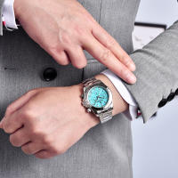 Reloj De Pulsera De Cuarzo Para Hombre PAGANI DESIGN Con Bisel De Acero Inoxidable Cristal De Zafiro Resistente Al Agua VK63 Reloj Hombre - details 6