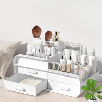 Cajón Estilo Organizador De Maquillaje Plástico Estante De Almacenamiento Para Dormitorio Mesita De Noche Caja De Escritorio - details 5