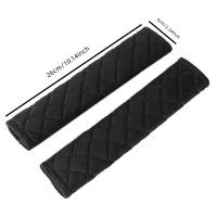 2Pcs Fundas Para Cinturón De Seguridad Coche Universal Ajustables Fundas Para Hombro En Plush Suave Accesorios De Auto Para Niños Y Adultos - details 3