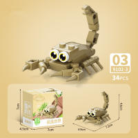 Bloques De Construcción De Animales Del Mundo Insecto Scorpion Mantis Hormiga Araña Pájaro Marino Regalo Para Niños Adornos De Escritorio Bloques Pequeños Compatible Con Lego ABS Sin Batería - details 49