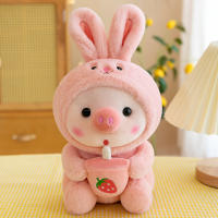 Muñeco De Peluche Creativo En Forma De Cerdo Para Té De Leche Regalo De Cumpleaños Para Niñas Juguetes De Peluche De Cerdo Para Niños - details 5