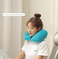 Almohada De Cuello Inflable Para Camping Y Viajes U-Cuadrado Portátil Y Plegable Para Coche Y Avión Almohada De Cuello Con Anillo Inflable - details 0