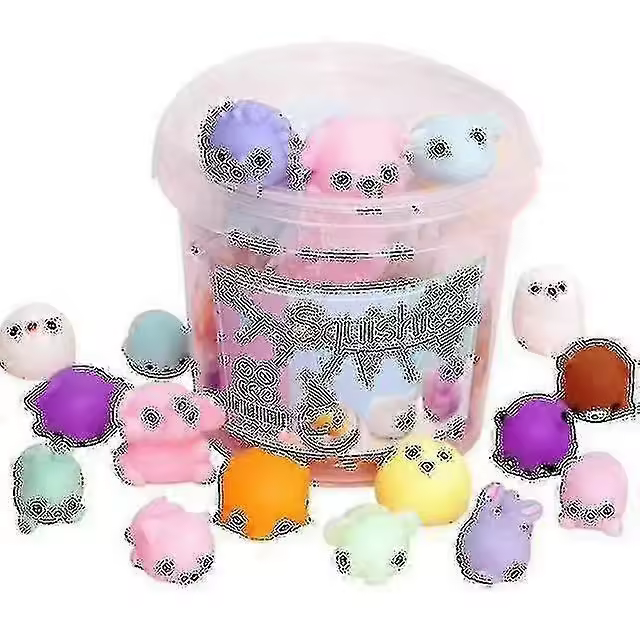 Caja de almacenamiento de juguetes blandos Squishies, 24/36/64 piezas, para fiestas, para niños - 1