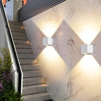 Lámpara De Pared Exterior IP65 Impermeable LED 85-265V Para Decoración Del Hogar Jardín Puerta Garage Pasillo Interior Lámpara De Exteriores - details 2
