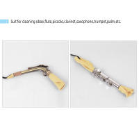 Paño De Limpieza Para Saxofón Clarinete Flauta Piccolo Herramienta De Cuidado Para El Interior Del Tubo Del Instrumento Musical - details 4