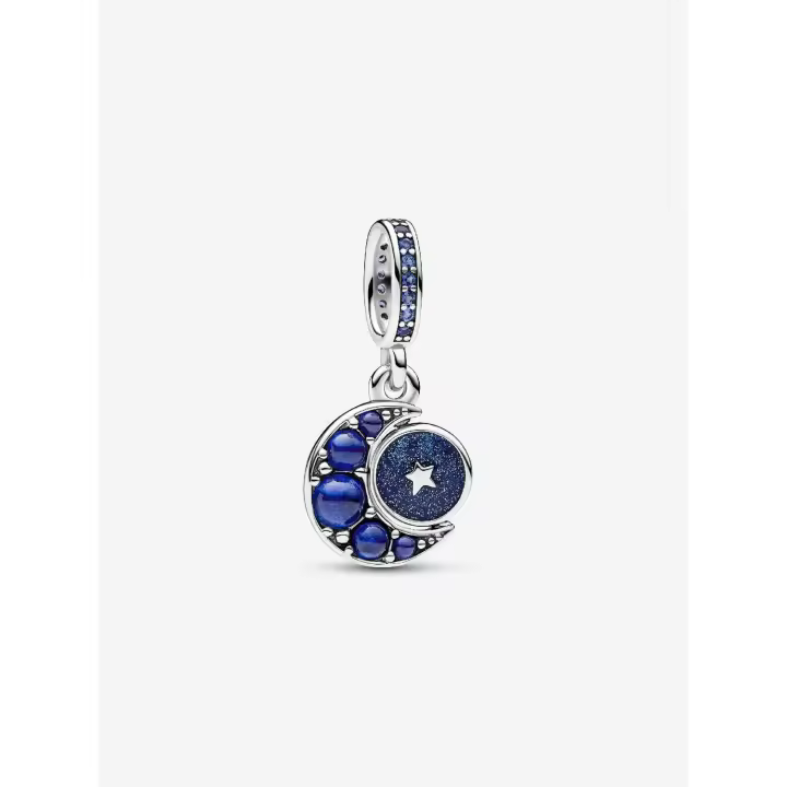 Pandora - Charm Colgante giratorio de Luna Brillante-Plata de Lei - 1